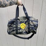 Embroidered Smiley Duffle