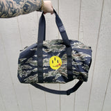 Embroidered Smiley Duffle