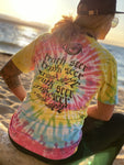 Truth Seer - Sunset Spiral Tie Dye Shirt